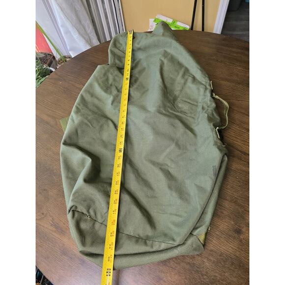 Vintage US Military Army Canvas Duffle Duffel Bag Distressed Patina Drawstring J - Picture 15 of 16
